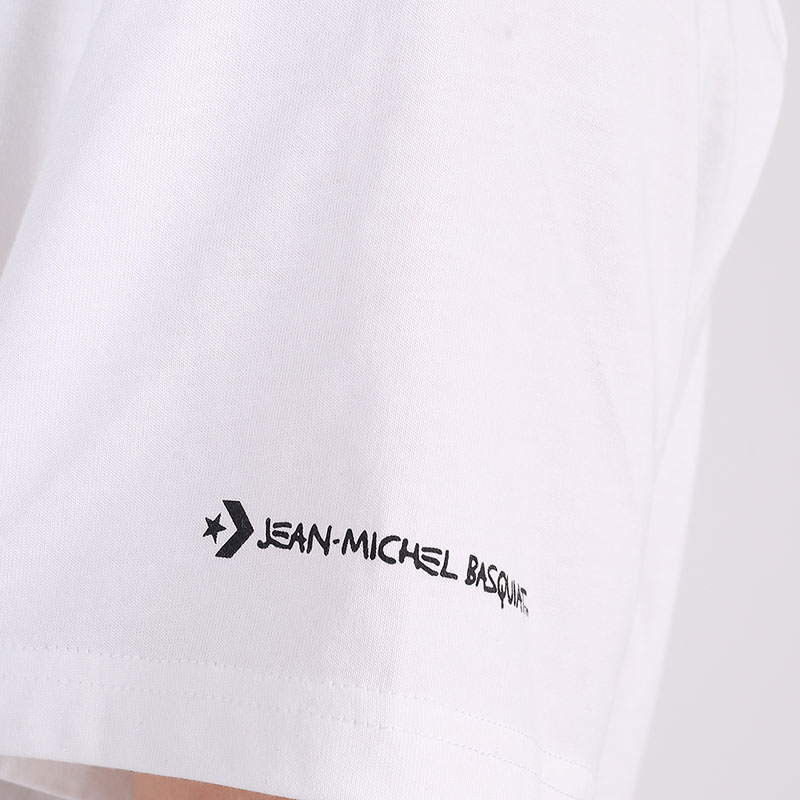 мужская белая футболка Converse Basquiat Graphic Tee 10023144102 - цена, описание, фото 4